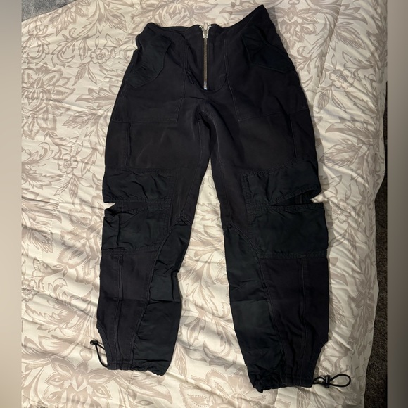 Designer 3.1 Phillip Lim linen harem cutout cargo jogger pants size 0 hot deal - Picture 1 of 5